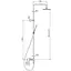 Душова система з термостатом Koer KI-57017-02 KR4788, Нержавіюча сталь - мініатюра 4