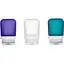 Набор силиконовых бутылочек Humangear GoToob+ 3-Pack Small Clear/Purple/Teal (1054-022.0037) - миниатюра 1