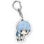 Брелок акриловий Євангеліон Рей Аянамі Evangelion Rei Ayanami 5 см - мініатюра 1