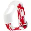 Ремінець Braided Buckle Enhanced Mi Band 3/4/5/6/7 Білий Червоний - мініатюра 1