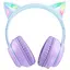 Навушники Onikuma Bluetooth з підсвіткою B90 Gaming CAT with LED фіолетові - мініатюра 1