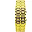 Часы-браслет Iron Samurai Led Watch золотистый с красными светодиодами (IBW012YR) - миниатюра 1