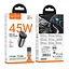 Автомобильное зарядное устройство Hoco NZ16B 2 Type-C PD 45W metal grey + кабель Type-C to Lightning - миниатюра 8