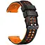 Ремінець силіконовий Tamister для годинника Sport 2 чорний з помаранчевим 22 мм - мініатюра 1