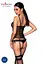 Корсет со шнуровкой Passion NESSY CORSet L/XL black стринги с открытым доступом пажи для чулок - миниатюра 2