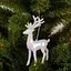 Украшение декоративное Chomik Олень пластик белый 9x15 см (BAI5928) - миниатюра 6