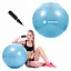 М'яч для фітнесу (фітбол) Springos 55 см Anti-Burst FB0006 Sky Blue - мініатюра 4