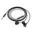 Дротові навушники Hoco M122 Power metal універсальні earphones with microphone, 3.5mm, 1.2m, black - мініатюра 3