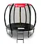 Батут із внутрішньою сіткою inSPORTline Flea PRO 183 см чорний (23877) - мініатюра 1