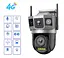Вулична 4G камера SC23-G 8Мп 2 об'єктиви підтримка SIM-карт віддалений перегляд сигналізація обертання - мініатюра 1