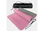 Коврик для йоги и фитнеса EasyFit TPE+TC 6 мм двухслойный розово-серый + чехол (EF-1924s-PKGY) - миниатюра 1