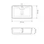 Умивальник VBI Forli L white накладний VBI-011103, Білий - мініатюра 2