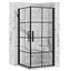 Душевая кабина Rea Rubik 90x90 black mat REA-K9231, Черный матовый, Универсальная, прозрачная - миниатюра 1