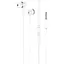 Проводные наушники Hoco M76 Maya universal earphones with mic, 3.5mm, 1.2m, white - миниатюра 1