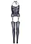 Leg Avenue Jacquard net bodystocking OS Black One size - мініатюра 6