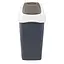 Контейнер для мусора с крышкой Europa 35x39x77h, 65 л серый - миниатюра 1