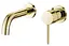 Смеситель для раковины VBI Milano gold скрытого монтажа VBI-050102GL Золотой - миниатюра 1