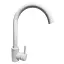 Смеситель для кухни Solone EZA4-D090KW однорычажный из нержавеющей стали Белый 30412 - миниатюра 1