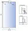 Душова стінка Rea Aero N 70 chrome з полицею Evo REA-K7840 + HOM-08945, прозорий, хром - мініатюра 8