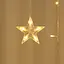 Гирлянда LED Star звезды и снежинки занавес 138 led 8 режимов - миниатюра 3