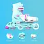Ролики Neon Inline Skates Размер 30-33 Бирюзовый - миниатюра 6
