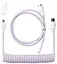 Кабель Keychron USB-A/USB-C USB-C заряджання/синхронизации Keychron, 1.36м, Type-C, Coiled Aviator, фиолетовий (CAB17_KEYCHRON) - миниатюра 1