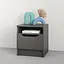 Приліжкова тумба MebelStar Лілу 40x40x44,5 см Антрацит (MBS-1378) - мініатюра 1