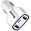 Автомобильное зарядное устройство No Brand CWa 2USB Type-C PD35W QC 3.0 White (44050554) - миниатюра 1