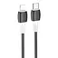 Дата кабель Borofone BX84 Rise Type-C to Lightning 20W (1m) Black - мініатюра 1