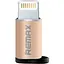 Перехідник Remax Visual RA-USB2 microUSB to Lightning (Gold) [2961] - мініатюра 1