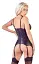 Корсет Cottelli Collection Lingerie Crotchless Basque M черный - миниатюра 2