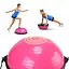 Балансировочная платформа (полусфера) Cornix Bosu Ball 58 см с эспандерами Pink XR-0456 - миниатюра 3