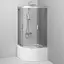 Душевая кабина Am.Pm Gem 1/4 Round 90x90 см без поддона хром матовый W90UG-401A0 90MT, прозрачный, хром матовый - миниатюра 4