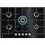 Варочная поверхность газовая на стекле Electrolux 75 см чугун черный - миниатюра 1