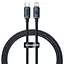Кабель Baseus Type-C to Lightning Crystal Shine Series CAJY000201, 1.2 метра чорний - мініатюра 1