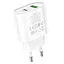 Сетевые зарядные устройства Hoco C95A Lineal PD20W + QC3.0 charger ( EU ) Белый - миниатюра 3
