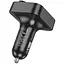 АЗП FM модулятор Hoco E85 Tiger PD20W+QC3.0 (2USB-A/1C) Black - мініатюра 5