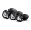 Набір анальних пробок Bling Plugs Trainer Kit 3 шт. (чорний) - мініатюра 3