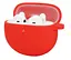 Чохол-накладка DK для Oppo Enco Air 1/2 | Silicone Candy Friendly з карабіном (012708) (red) - мініатюра 2