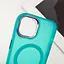 Чехол Epik TPU+PC Lily with MagSafe для Apple iPhone 15, 6.1 Green - миниатюра 5