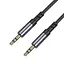 Аудіокабель BOROFONE BL24 Graceful audio cable AUX Metal Grey - мініатюра 1