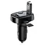 FM-модулятор трансмітер Baseus T-Typed + bluetooth (2USB) CCTM-01 Black - мініатюра 5