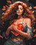 Картина по номерам на подрамнике Brushme Берегиня любви - миниатюра 1