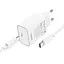 Адаптер мережний HOCO Type-C to Type-C Benefit single port charger set C143A |1Type-C, 3A/20W, PD/QC| - мініатюра 1