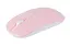 Мышка бесшумная компьютерная беспроводная Bluetooth, перезаряжаемый USB, Розовая  - миниатюра 1