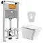 Комплект инсталляция 3 в 1 Volle Master Neo 201010 + унитаз Volle Leon Rimless 13-11-160 с сидением Soft Close, Белый - миниатюра 1