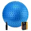Мяч для фитнеса (фитбол) Cornix 65 см массажный Anti-Burst Blue XR-0483 - миниатюра 1