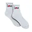 Шкарпетки дитячі "LOVE" з індійської бавовни білі 413006 - мініатюра 1