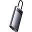 USB-хаб Baseus Metal Gleam Series 4-in-1 Gray (WKWG070113) [110336] - мініатюра 2
