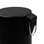 Відро для сміття кругле Zerix Solo-TC0107 Black 7 л Чорний (ZX5900)  - мініатюра 4